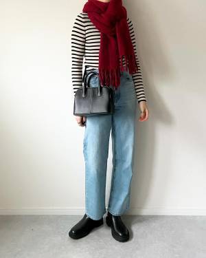 このシルエット「好っきゃわー」【GU】×【ユニクロ】トレンドカラーの赤がきくコーデ♡