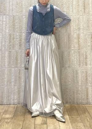 春先も使える♡【ViS】一点投入で即あか抜け！「デニムビスチェ」