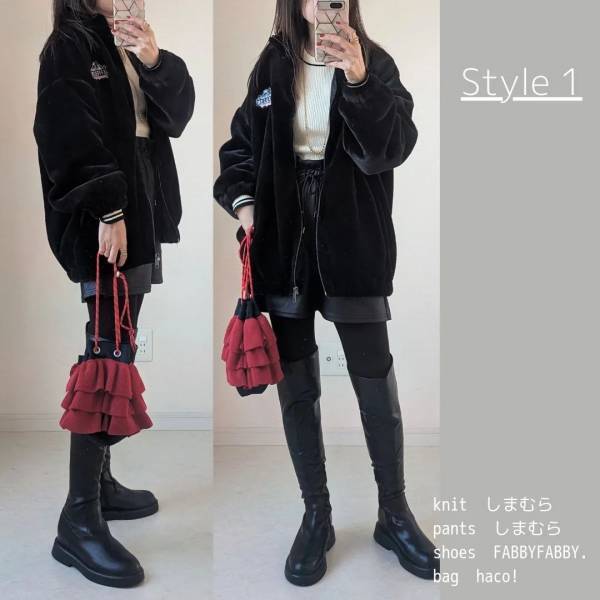 【しまむら】お値段もかわいい！真冬でも暖かい“ブラックアウター”に一目惚れ♡