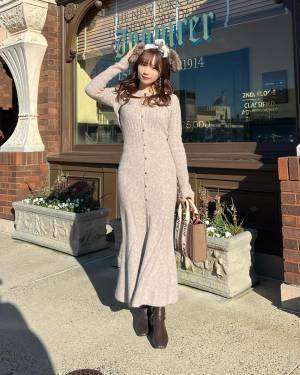 《アウターの中なに着る？》屋内でも可愛いが大前提♡【大人モテワンピ】