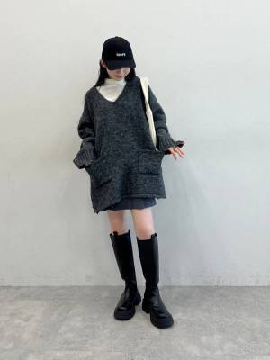 可愛さ止まらないーッ♡【冬のデート服】にぴったり！「モテニット」