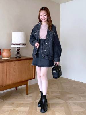 「なんかダサい、、」→解決！【デニムスカート】の正解コーデはこれ♡
