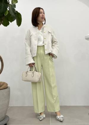 きれいめコーデに大活躍♡【ViS】羽織るだけで大人上品！「ツイードジャケット」