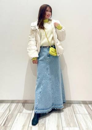 こりゃ爆モテ注意かも！？【ViS】美シルエットがたまらん♡「デニムスカート」