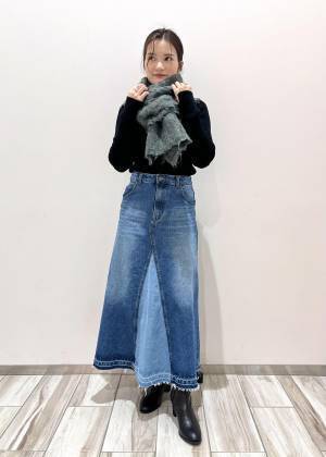 こりゃ爆モテ注意かも！？【ViS】美シルエットがたまらん♡「デニムスカート」