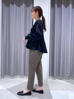 激かわシルエットにキュン♡【グローバルワーク】体型カバーも◎「ペプラムトップス」