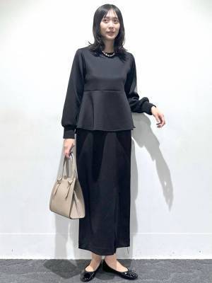 激かわシルエットにキュン♡【グローバルワーク】体型カバーも◎「ペプラムトップス」