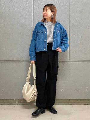 着心地もトレンド感も◎【グローバルワーク】軽くて柔らかい「デニムジャケット」