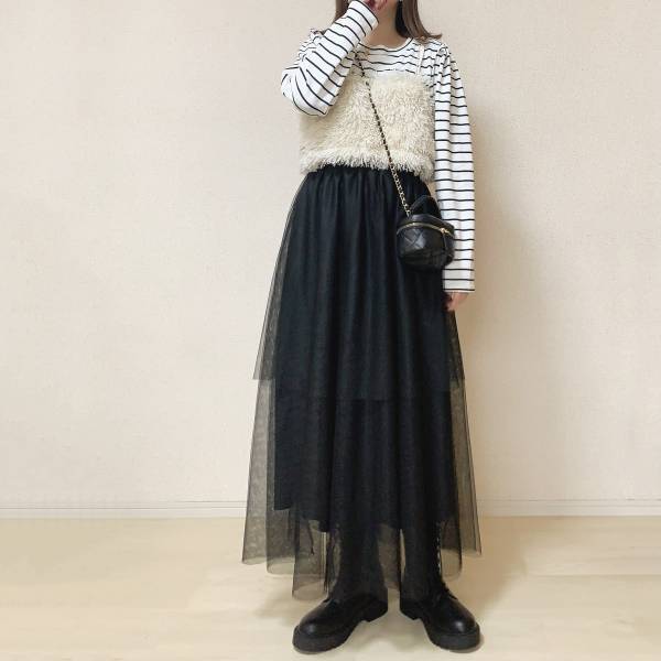 思わず2色買い！春に向けてゲットして！【しまむら】優秀すぎる…“チュールスカート”紹介