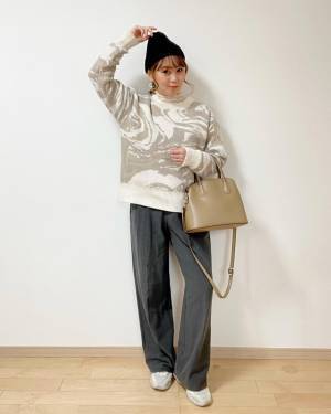 1枚で主役級♡【しまむら】しまパトで発掘した！「一癖ニット」