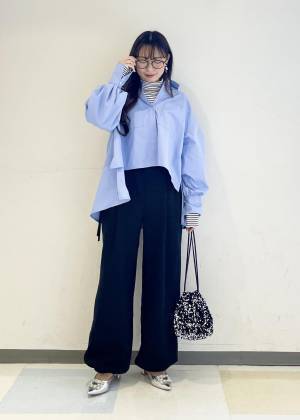 春先取りするならコレ！【ViS】着るだけで明るい気分に♡「フレアシャツ」