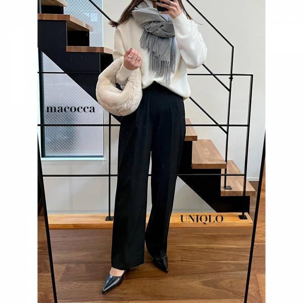 やっぱ『ホワイト』可愛い♡【ユニクロ】ユニ女も「めちゃくちゃ着てる」♡「優秀セーター」