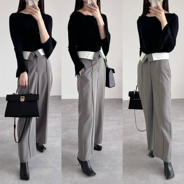 トレンドの「ウエスト折り返しデザイン」に一目惚れ♡【GU】新作ボトムスが2wayでALLシーズン使える！