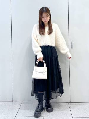 《即決、不回避でしょ♡》春も使えて大人可愛い！「ロングスカート」