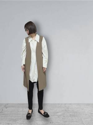 ＜一点投入で即こなれ感！！＞脱・マンネリしたい方に…♡【Re:EDIT】”ロングジレ”の着回し力がスゴーッ！