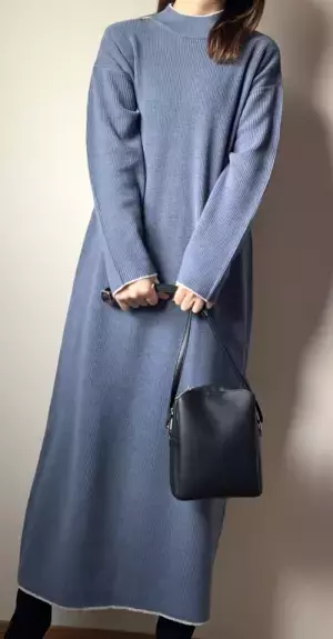 「何を着ようか悩みたくない！」そんな日にあると嬉しい♡【しまむら】【イーザッカマニアストアーズ】の”ニットワンピース”が「ヘビロテの予感です！！」