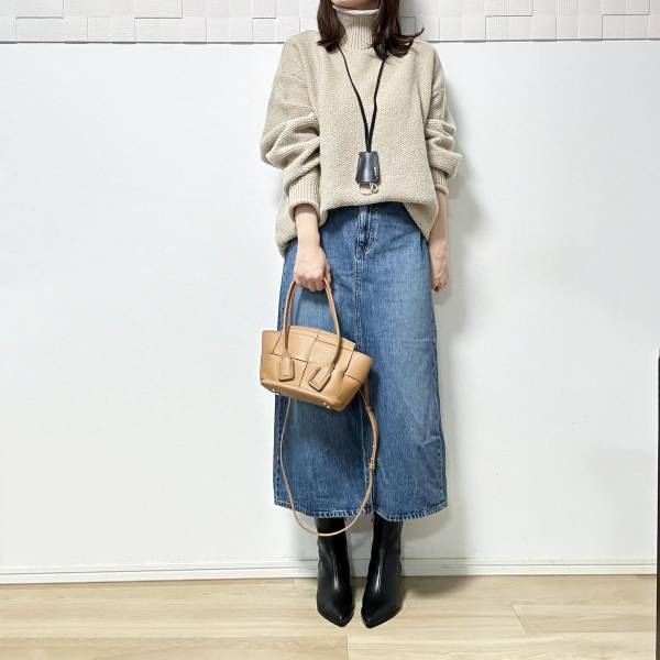 「かなり良い」って♡【ユニクロ】ユニ女も絶賛！春先まで使える「デニムスカート」