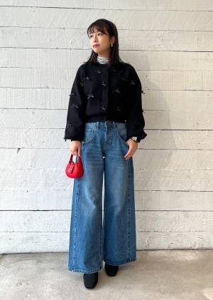 今季押さえておきたい♡【ViS】リボンが可愛い♡「主役級カーデ」