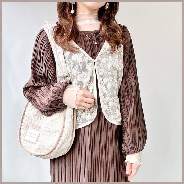 「我慢できずに購入」って♡【しまむら】色ち買い不可避！「レースベスト」