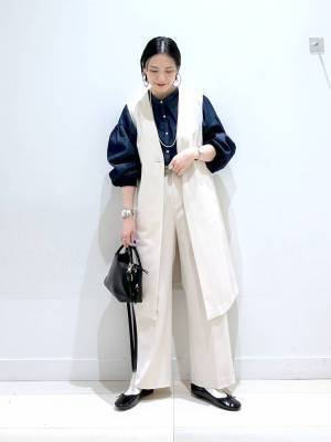 気になる体型 → カバー！【グローバルワーク】羽織るだけでこなれ感♡「美シルエットジレ」