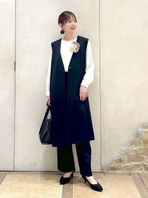 気になる体型 → カバー！【グローバルワーク】羽織るだけでこなれ感♡「美シルエットジレ」