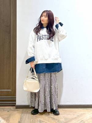 春っぽさ爆上がり♡【グローバルワーク】着回し方いろいろ！万能「デニムシャツ」