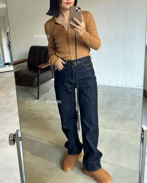 『シンプルなのにおしゃれ♡』【ユニクロ】「今っぽお手本コーデ」が可愛いッ♡