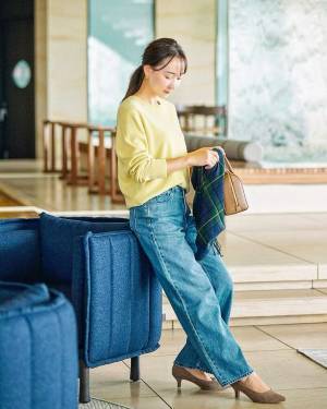 『シンプルなのにおしゃれ♡』【ユニクロ】「今っぽお手本コーデ」が可愛いッ♡