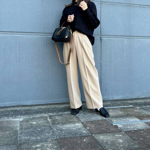 《着心地、抜群♡》【ユニクロ】きれいめファッションに相性◎「シンプルセーター」