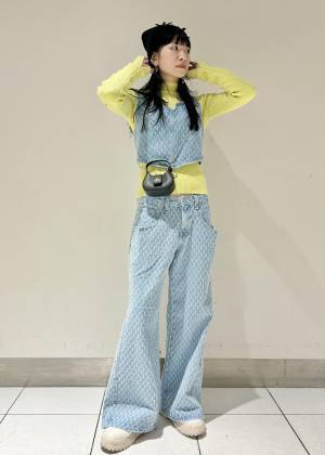 センスの塊かよッ♡【ViS】トレンドライクなコーデが即完成！「リボンニット帽」