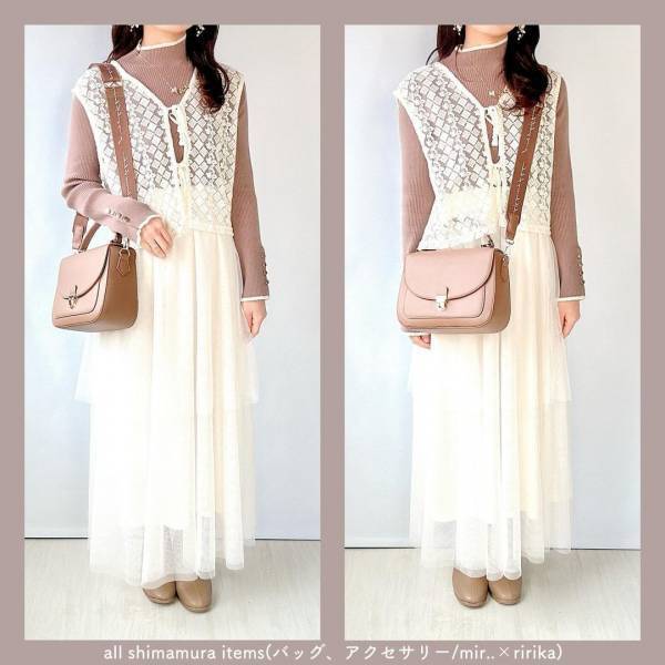 「可愛さ2倍増し」♡「着膨れしない」スカート見つけた！【しまむら】「何と合わせても可愛い」”2段チュールスカート”