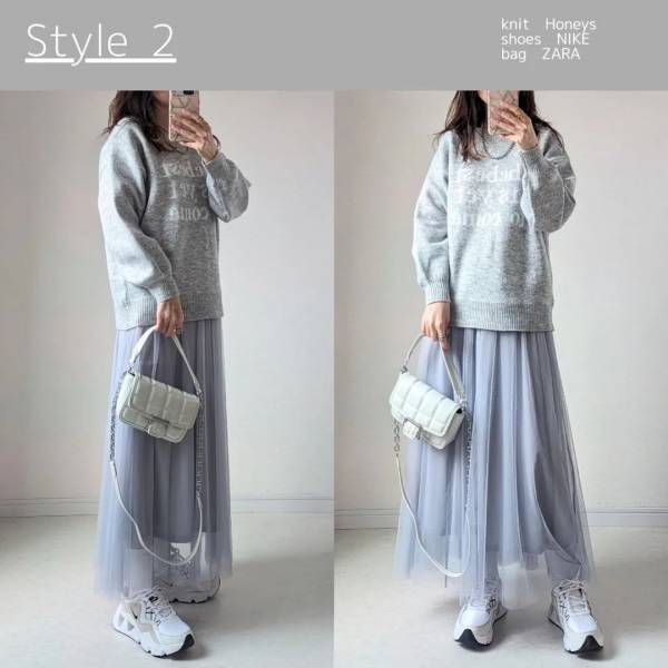 ＜今春に着たい第一位＞春にぴったりカラーが可愛い♡【しまむら】で気になる”チュールスカート”をお迎え