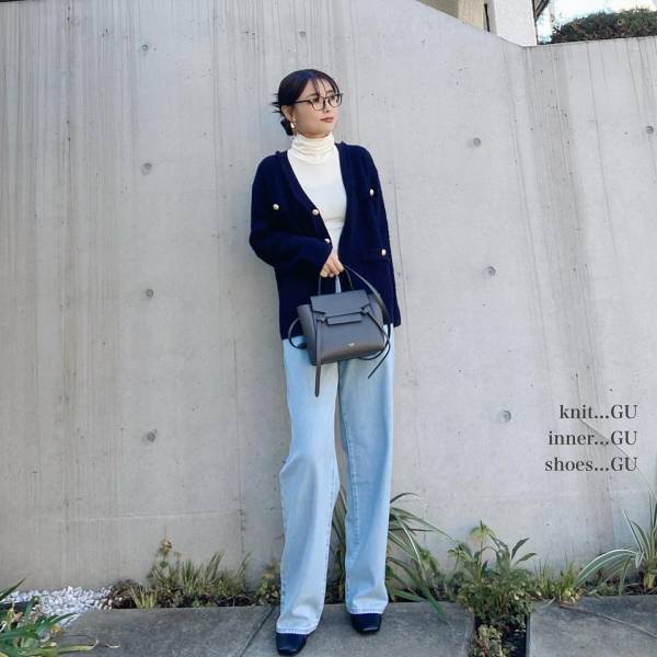 「これめっちゃくちゃよかったです」【ユニクロ】で「話題の新作デニム知ってるー？」「きになる腰回りやお腹」をカバーしてくれる”ドレープデニムタックボトム