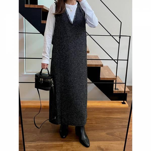 こりゃ優勝！！【ユニクロ】1枚でも重ね着でも便利♡「クルーネックT」