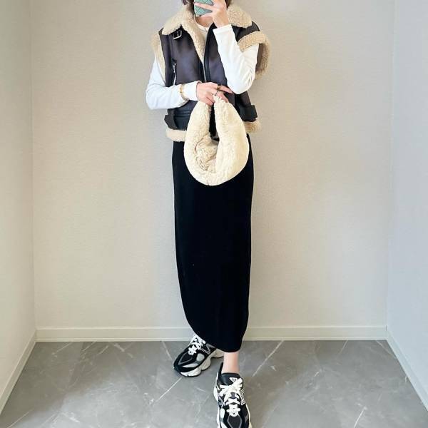 こりゃ優勝！！【ユニクロ】1枚でも重ね着でも便利♡「クルーネックT」