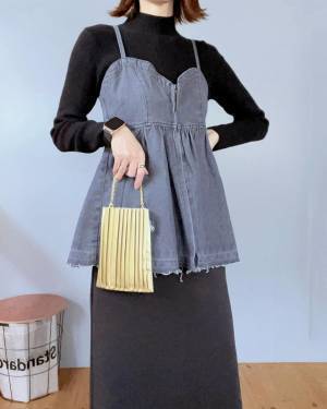 【しまむら】行ったらゲットして♡ 一点投入で垢抜ける♡「おしゃれビスチェ」