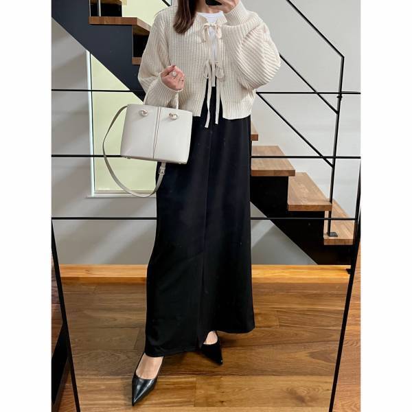 「リボンのデザインが可愛すぎる」【しまむら・WEGO】の”カーディガン”は「夏前まで大活躍」の予感♡