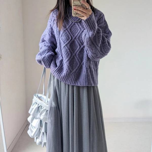 ラメがたまらなく可愛いッ！！【しまむら】穿くだけで大人見え♡「チュールスカート」