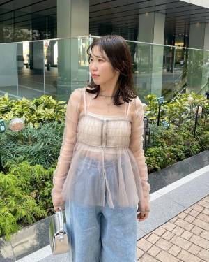 この春マネしたい♡【チュールアイテム】を使った「レイヤードコーデ」とは？