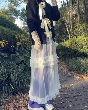 この春マネしたい♡【チュールアイテム】を使った「レイヤードコーデ」とは？