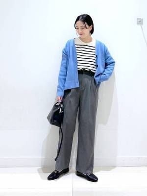 大きめボタンが可愛い♡【グローバルワーク】今季、着倒したい！「軽やかカーデ」