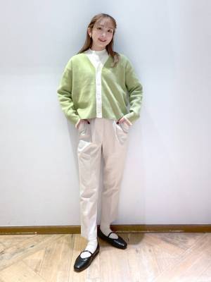 大きめボタンが可愛い♡【グローバルワーク】今季、着倒したい！「軽やかカーデ」