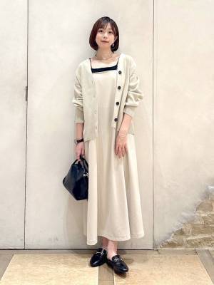 大きめボタンが可愛い♡【グローバルワーク】今季、着倒したい！「軽やかカーデ」