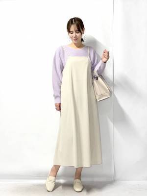 どんな骨格でもキレイ！？【グローバルワーク】春コーデにぴったり♡「カラーニット」