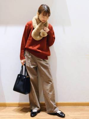 冬コーデのアクセントに♡【グローバルワーク】1点投入でパッと華やか♡「ファーティペット」