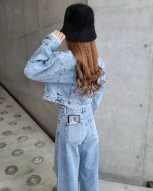 さすが【GU】！！「プチプラに見えない」”デニムジャケット”は「丈感最高！！！」で「めっちゃ好き♡」