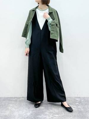 羽織るだけでトレンド感♡【グローバルワーク】春の羽織におすすめ！「ミリタリーブルゾン」