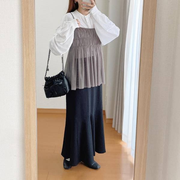 これは「春夏に持ってこい」な予感♡「たくさん着回すぞ」！！【ハニーズ】「ふんわりチュール」と「揺れるマーメイド」が可愛い”キャミ＆スカート”