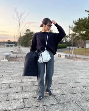 《肌触りいいって噂♡》【ユニクロ】毎日でも着たい！「シンプルセーター」