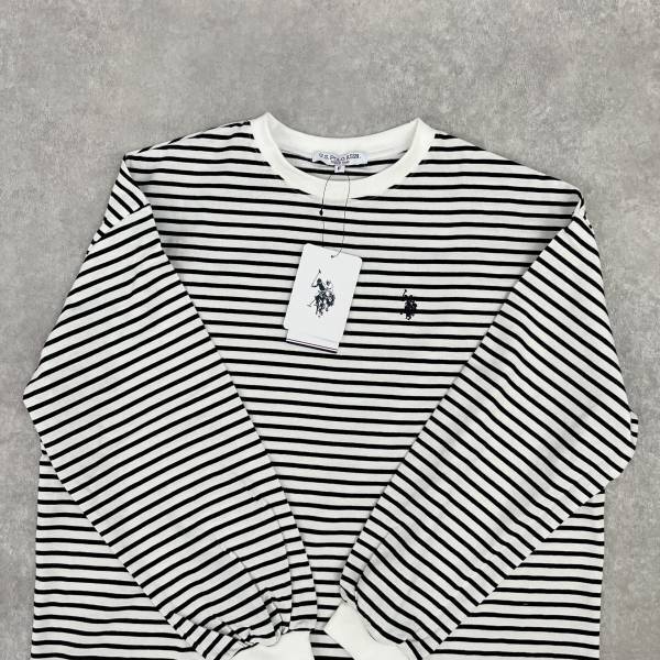 この春は「ボーダー」を可愛く着こなしたい！【WEGO】”U.S.POLO ASSN”の「ボーダーロンT」は袖が可愛いんです♡